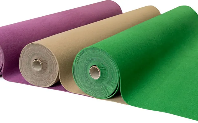 Moquette in velluto posata per un evento