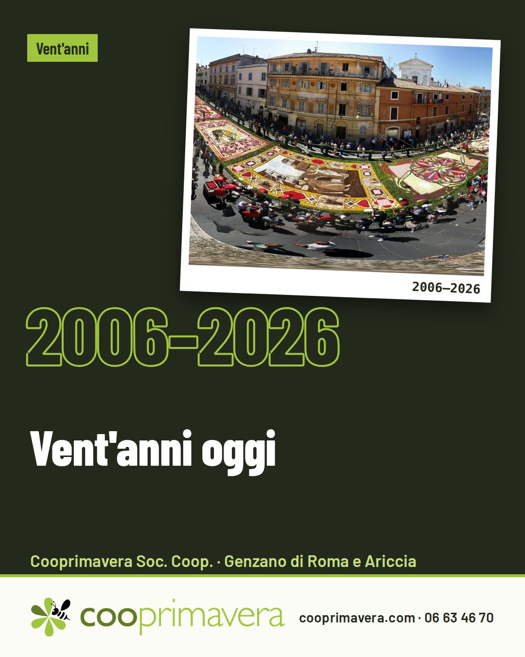 Grafica della notizia «Vent'anni oggi»